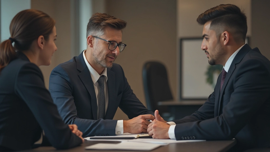 Специалист проводит успешные переговоры с деловым партнёром